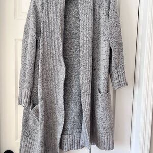 Cozy Gray Knit Cardigan